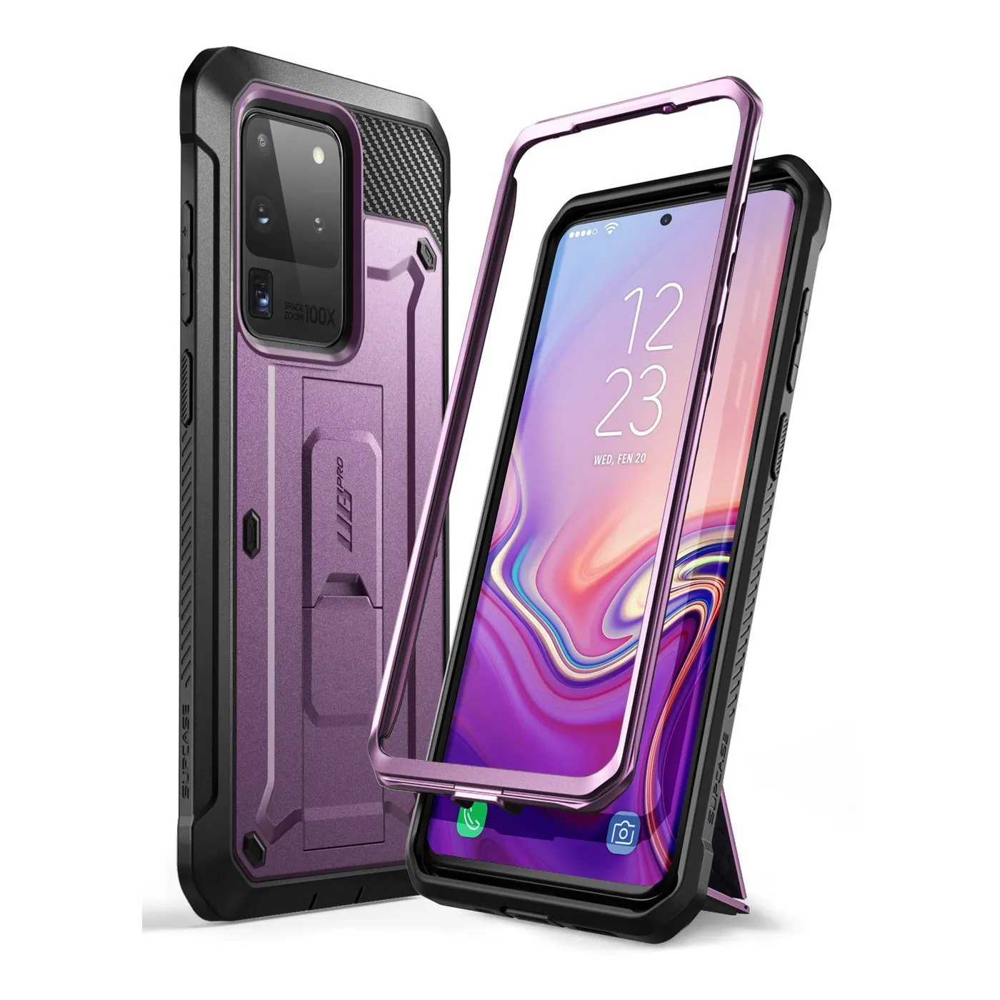 Flash Sale Galaxy S20 Ultra Unicorn Beetle Pro Rugged Case-Metallic Purple  Stylish & Comfortable