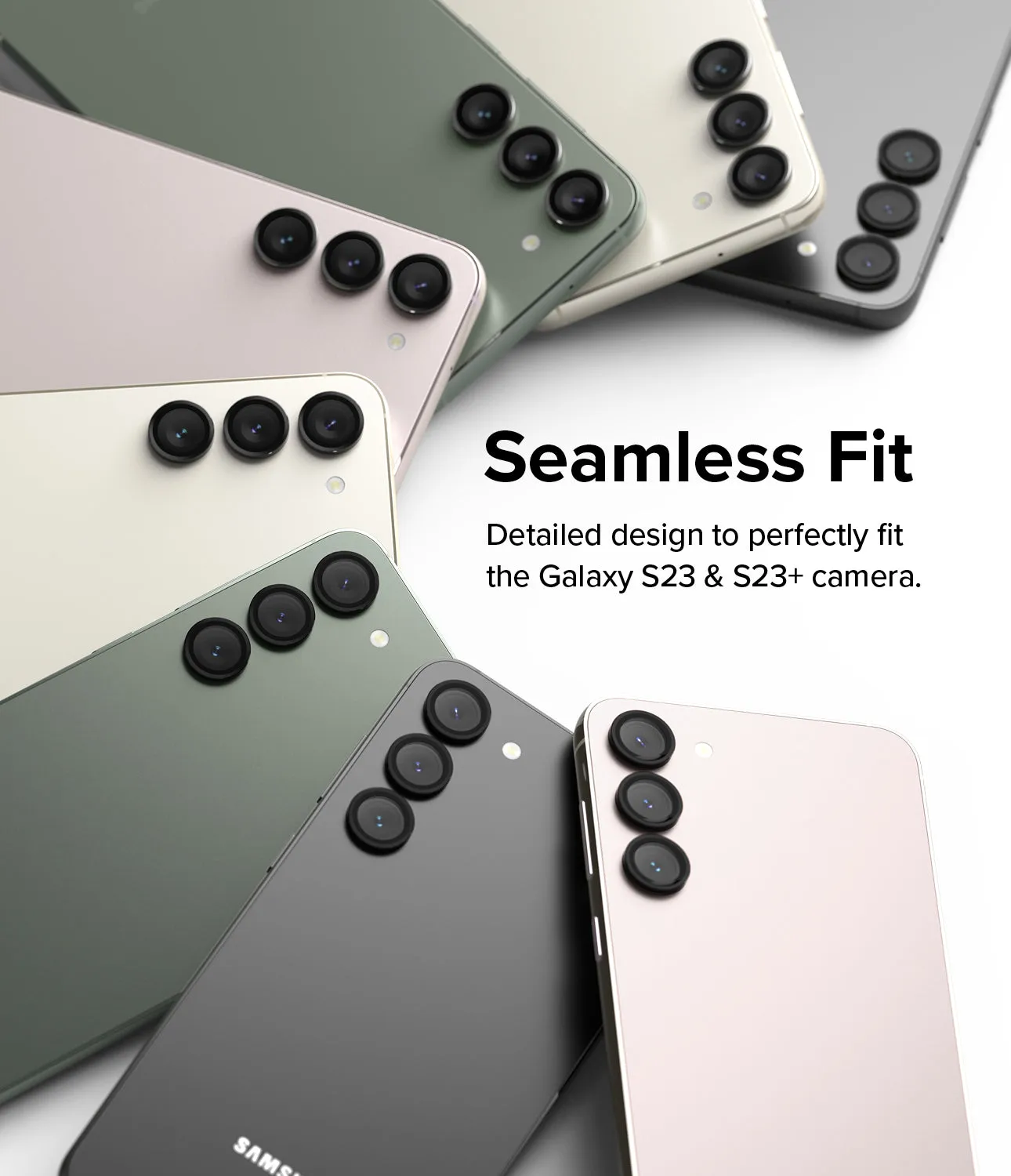 Flash Sale Galaxy S23 / S23 Plus Camera Lens Protector | Camera Lens Frame Glass  Limited Availability!