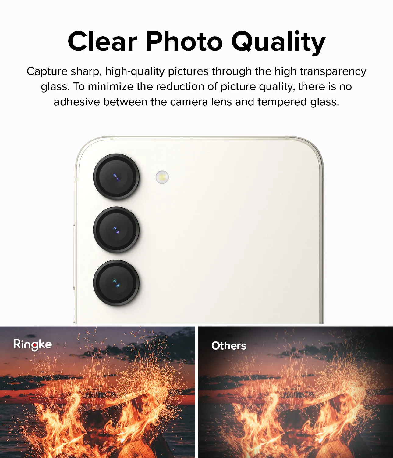 Flash Sale Galaxy S23 / S23 Plus Camera Lens Protector | Camera Lens Frame Glass  Limited Availability!