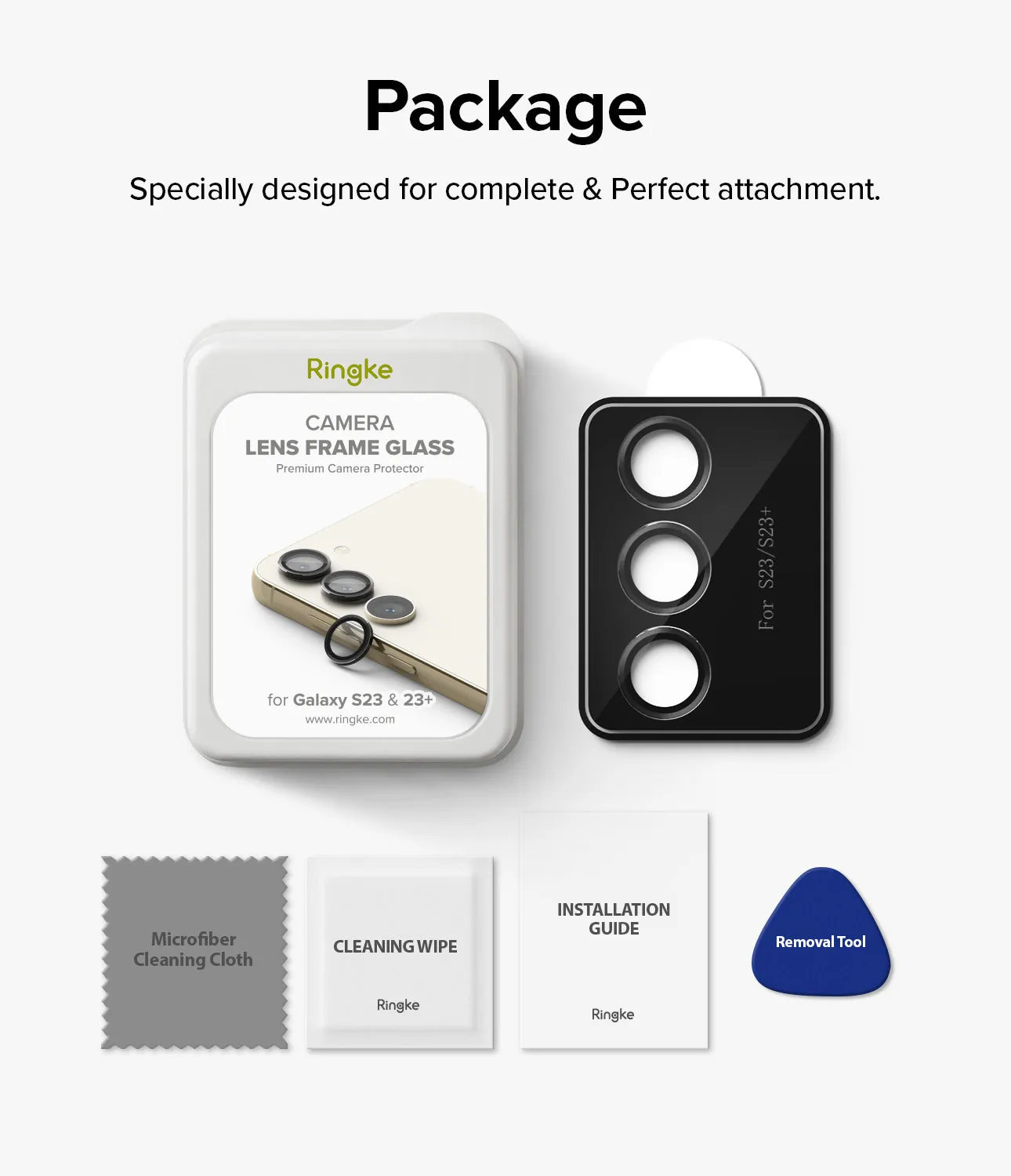 Flash Sale Galaxy S23 / S23 Plus Camera Lens Protector | Camera Lens Frame Glass  Limited Availability!