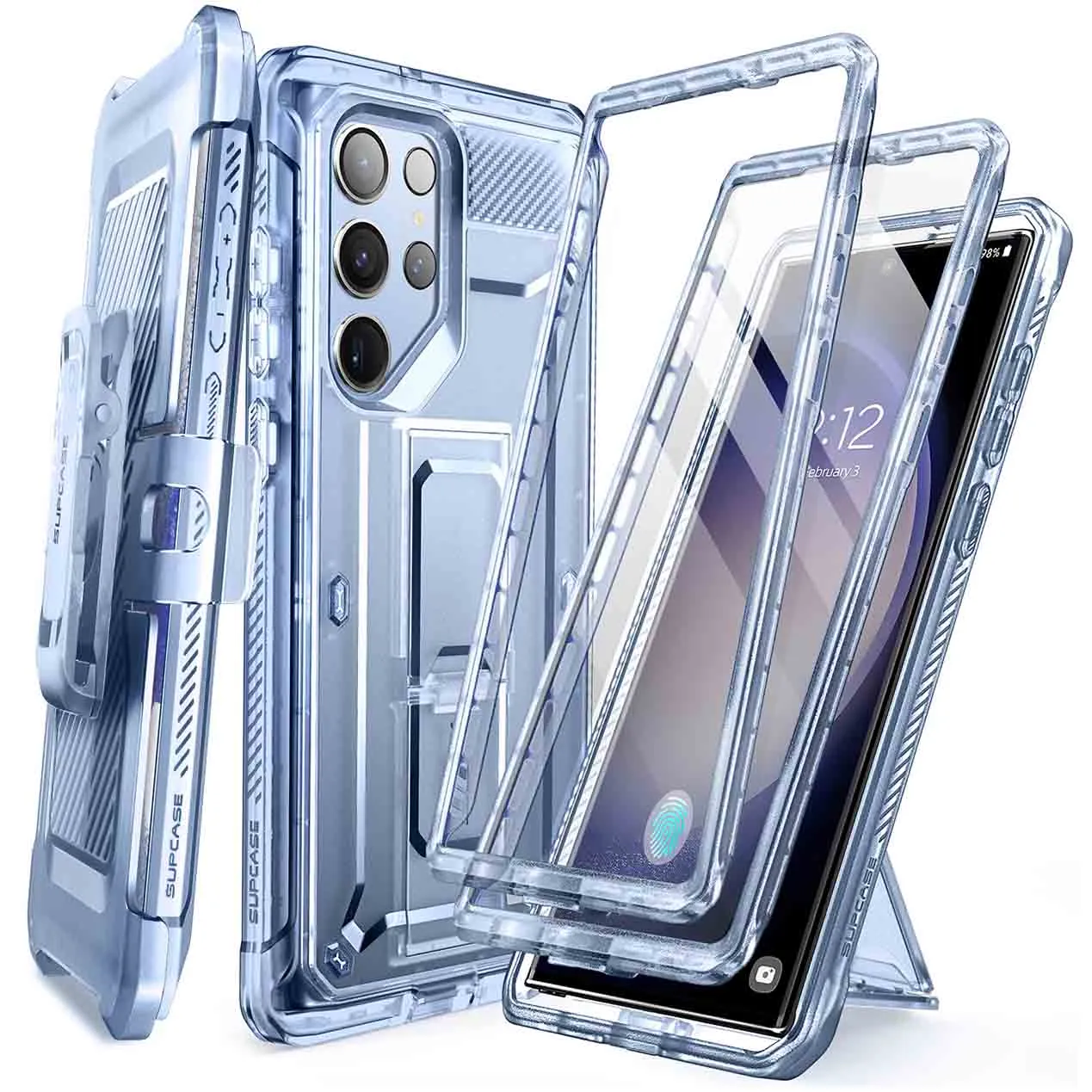Flash Sale Galaxy S23 Ultra Unicorn Beetle PRO Screen Protector Case-Blue Fog  Today Only!