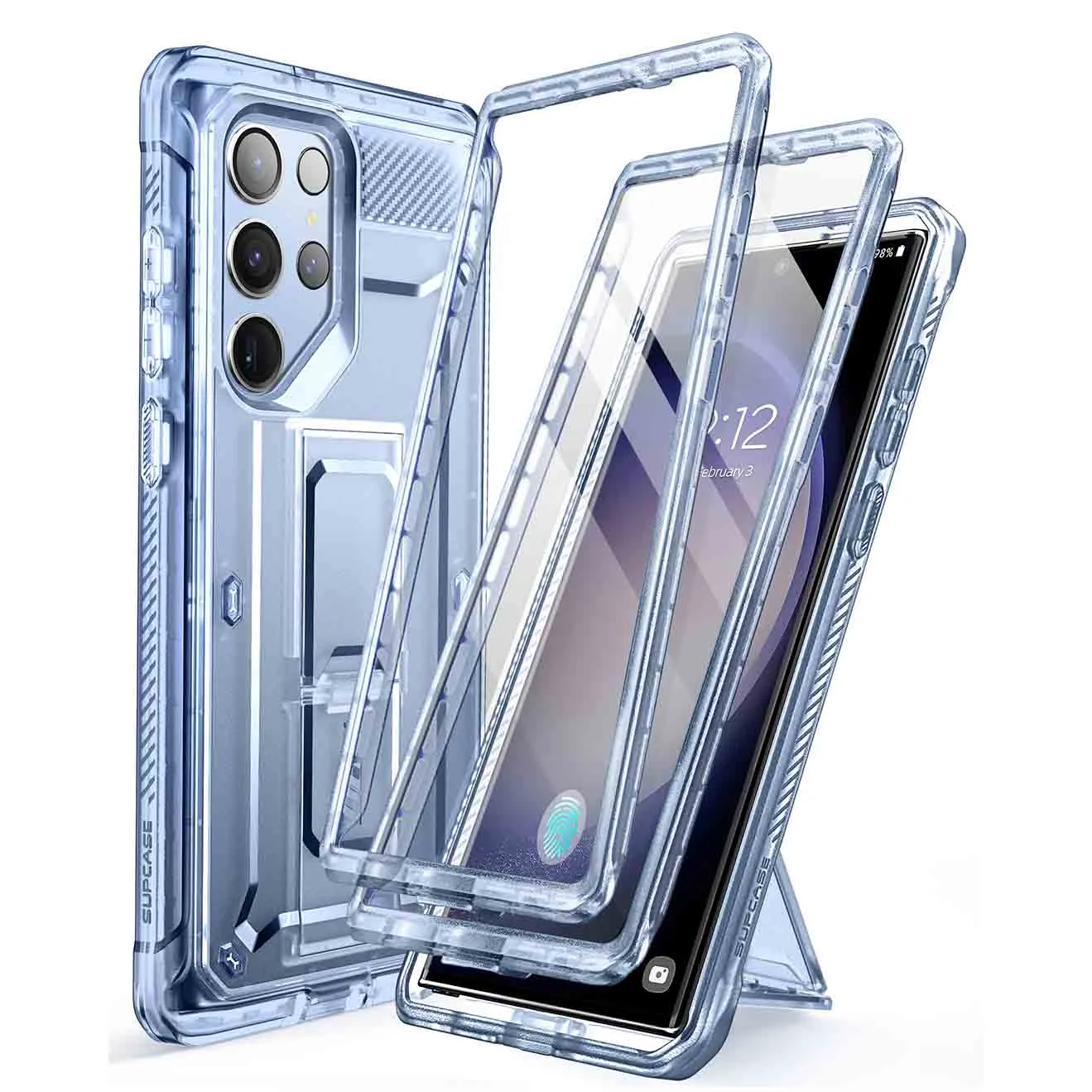 Flash Sale Galaxy S23 Ultra Unicorn Beetle PRO Screen Protector Case-Blue Fog  Today Only!