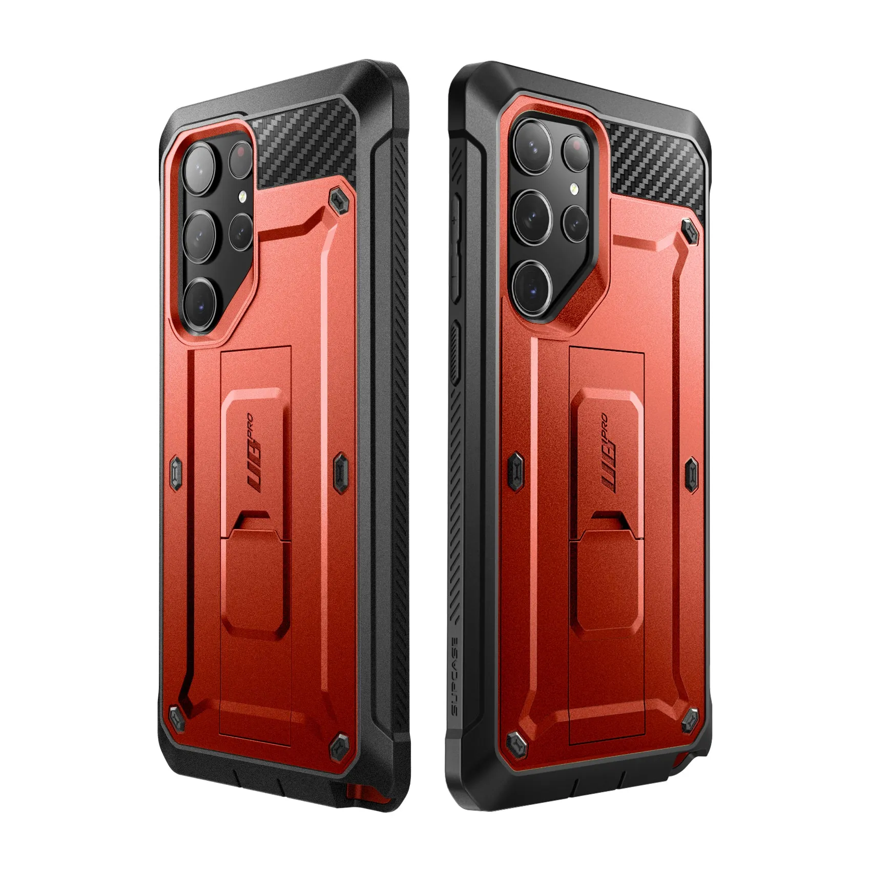 Flash Sale! Galaxy S23 Ultra Unicorn Beetle PRO Screen Protector Case-Metallic Red  Going Fast!