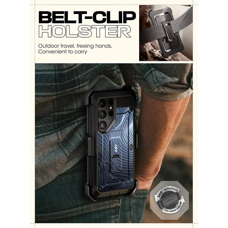 Flash Sale! Galaxy S24 Ultra Unicorn Beetle PRO Rugged Case-Blue Ripple  Going Fast!