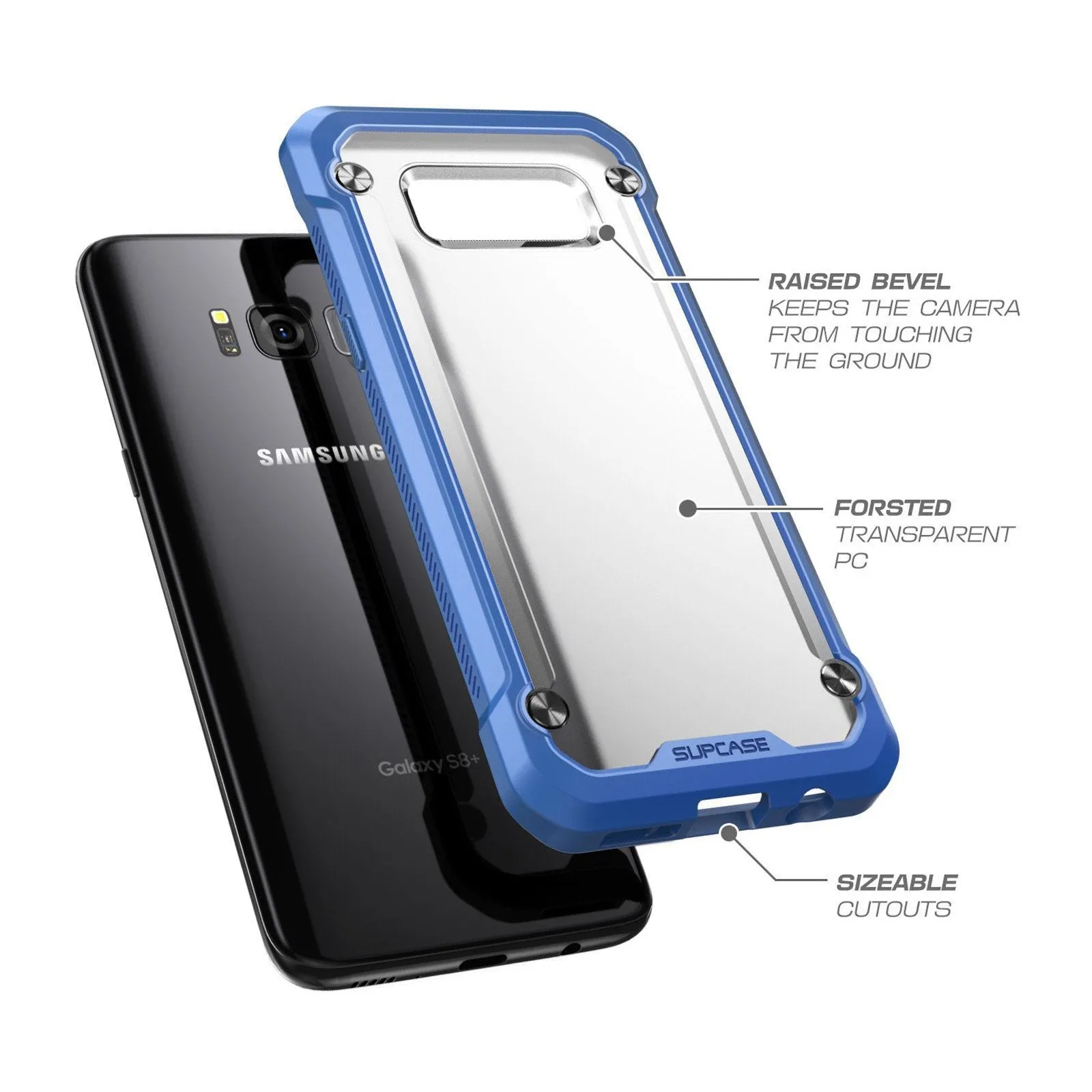 Flash Sale! Galaxy S8 Plus Unicorn Beetle Hybrid Protective Bumper Case-Blue  Limited Stock!