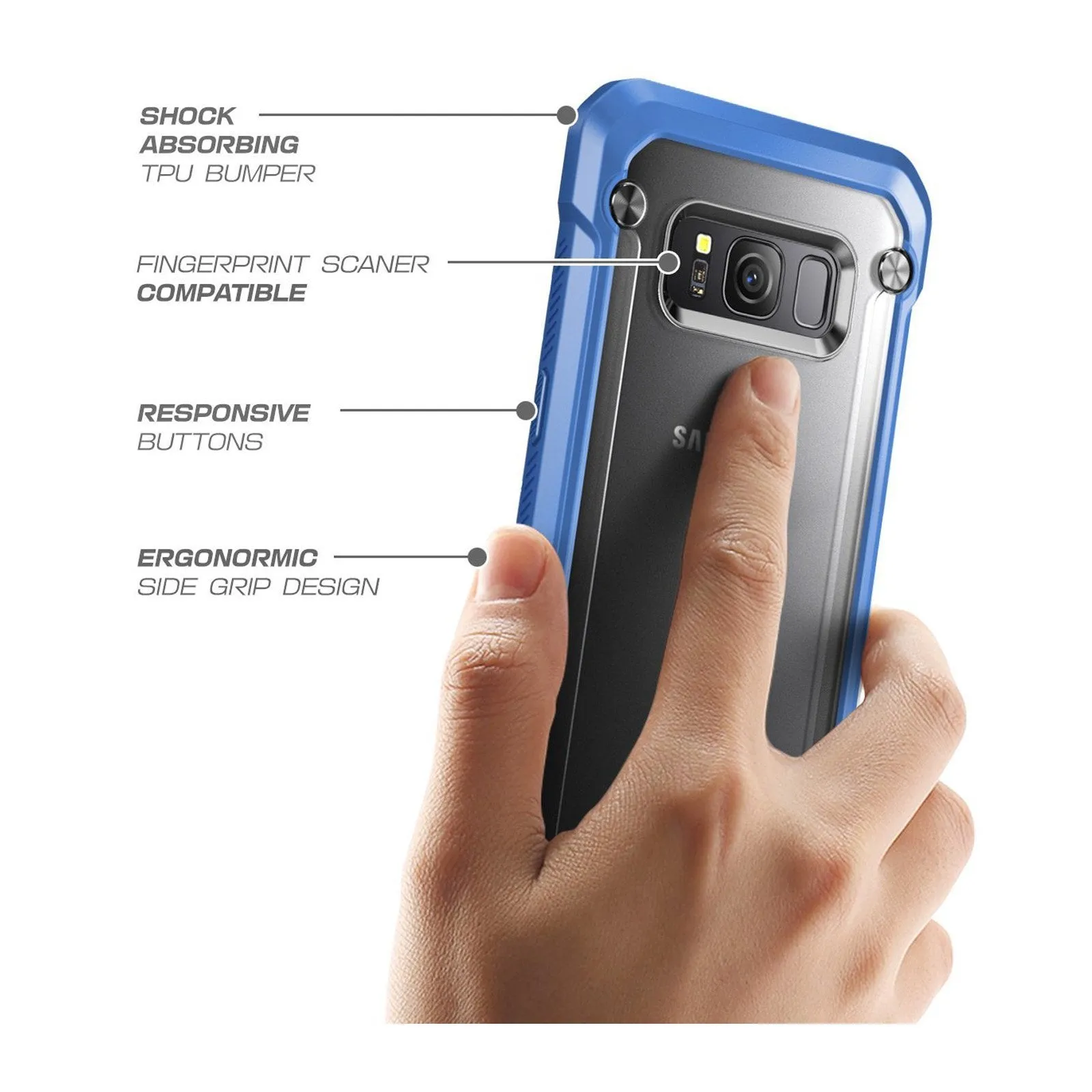 Flash Sale! Galaxy S8 Plus Unicorn Beetle Hybrid Protective Bumper Case-Blue  Limited Stock!