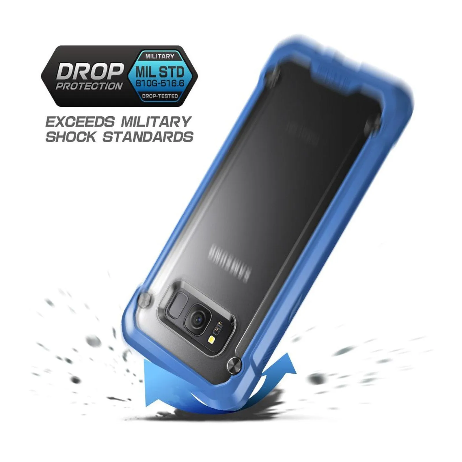 Flash Sale! Galaxy S8 Plus Unicorn Beetle Hybrid Protective Bumper Case-Blue  Limited Stock!