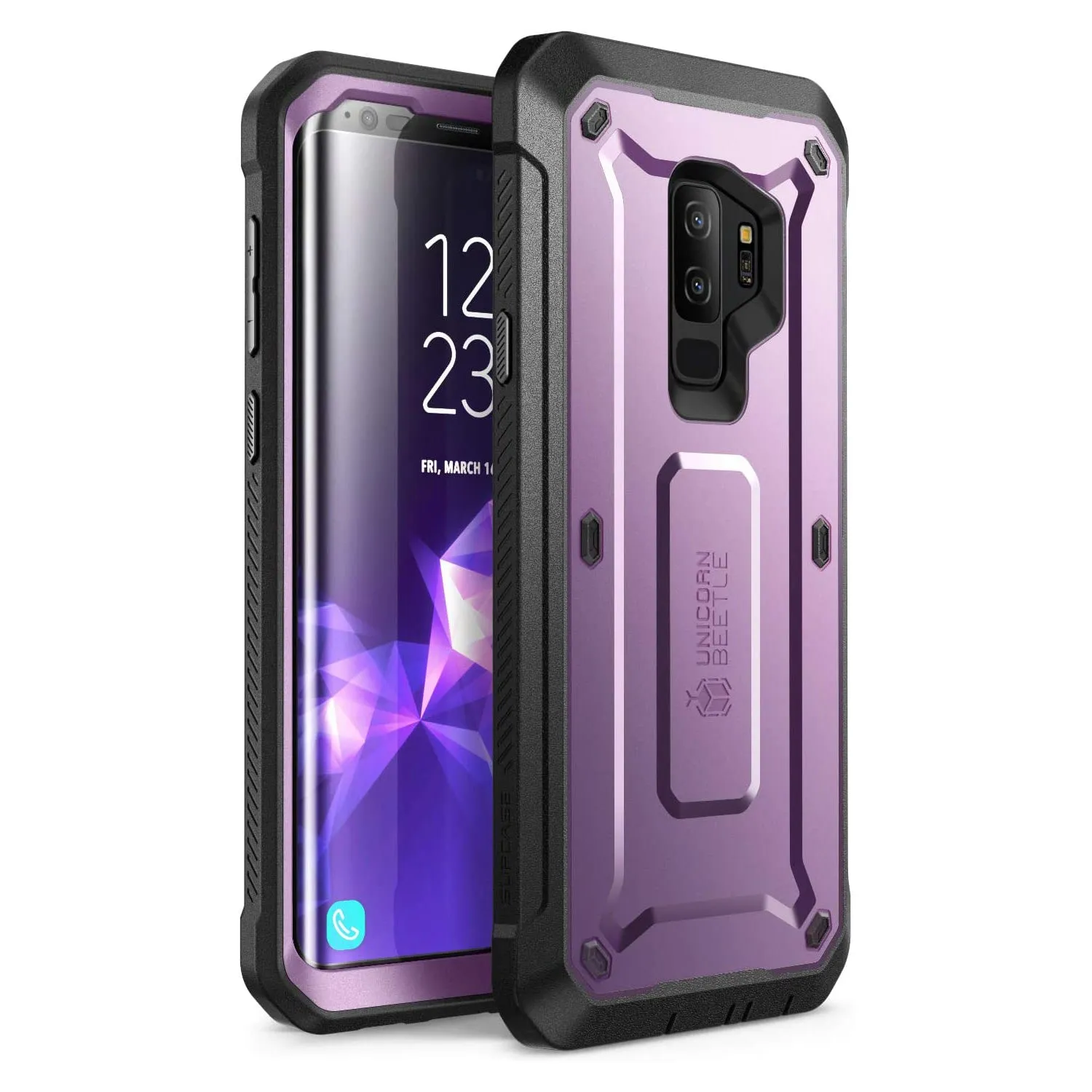 Flash Sale! Galaxy S9 Plus Unicorn Beetle Pro Full Body Rugged Case-Metallic Purple  Limited Release!