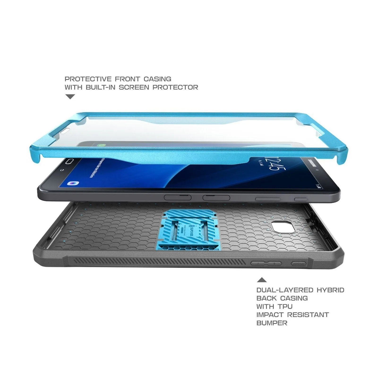 Flash Sale! Galaxy Tab A 10.1 inch (2016) Unicorn Beetle Pro Full-Body Protective Case-Blue  Limited Stock!