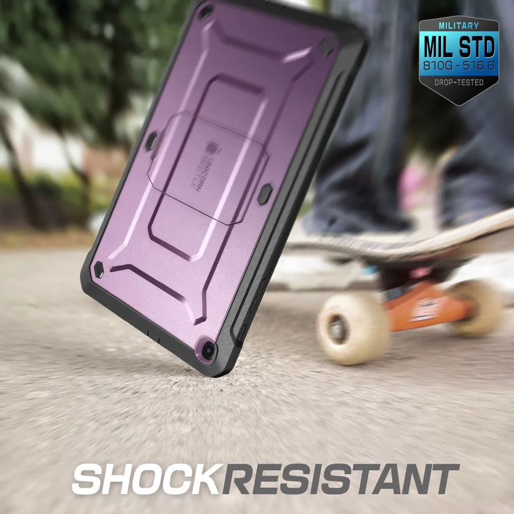 Flash Sale! Galaxy Tab A 10.1 inch (2019) Unicorn Beetle Pro Full-Body Case-Metallic Purple  Limited Availability!