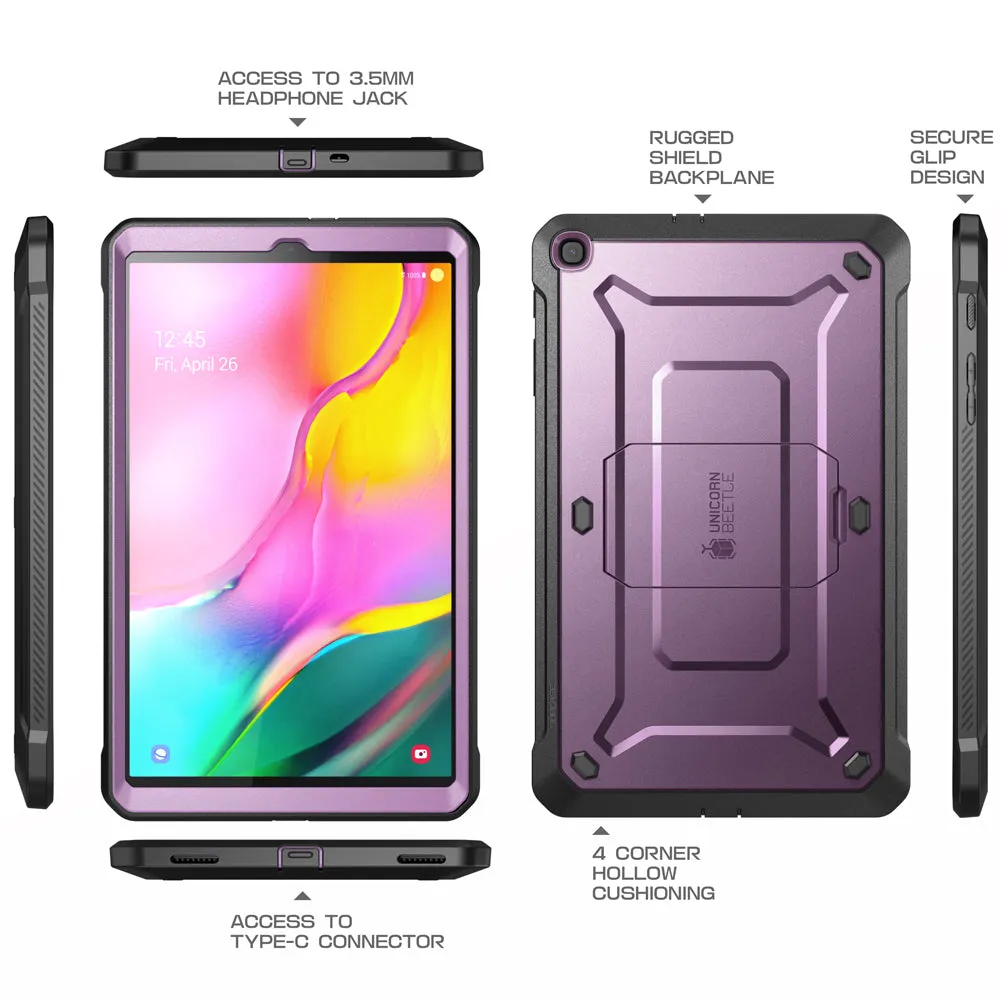 Flash Sale Galaxy Tab A 10.1 inch (2019) Unicorn Beetle Pro Full-Body Case-Metallic Purple  Stylish & Comfortable