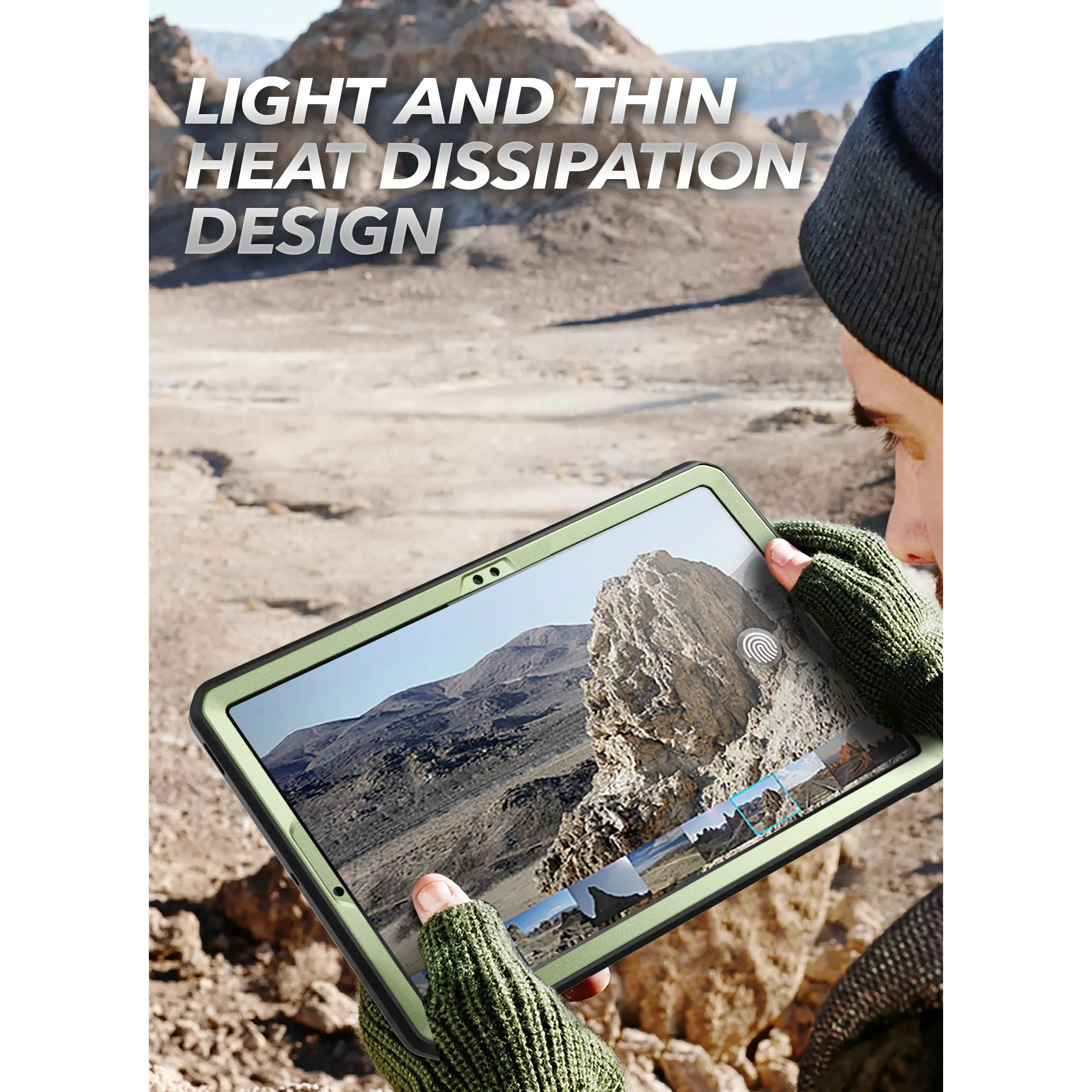 Flash Sale Galaxy Tab S7 FE 12.4 inch Unicorn Beetle Pro Rugged Case-Dark Green  Limited Availability!