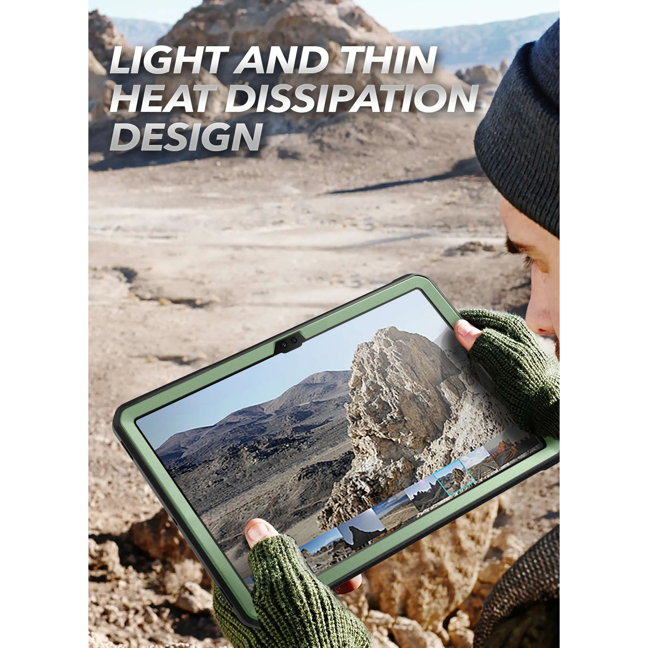 Flash Sale! Galaxy Tab S8 Ultra (2022) Unicorn Beetle Pro Rugged Case-Dark Green  Almost Gone!