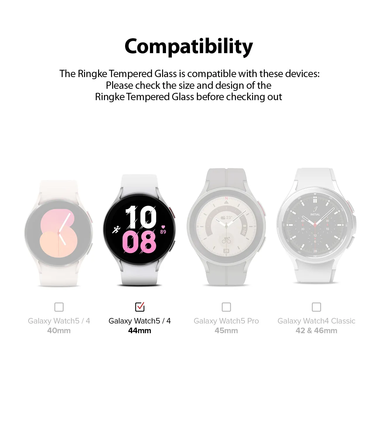Flash Sale! Galaxy Watch 5/4 44mm Screen Protector | Glass - R6  Limited Availability!