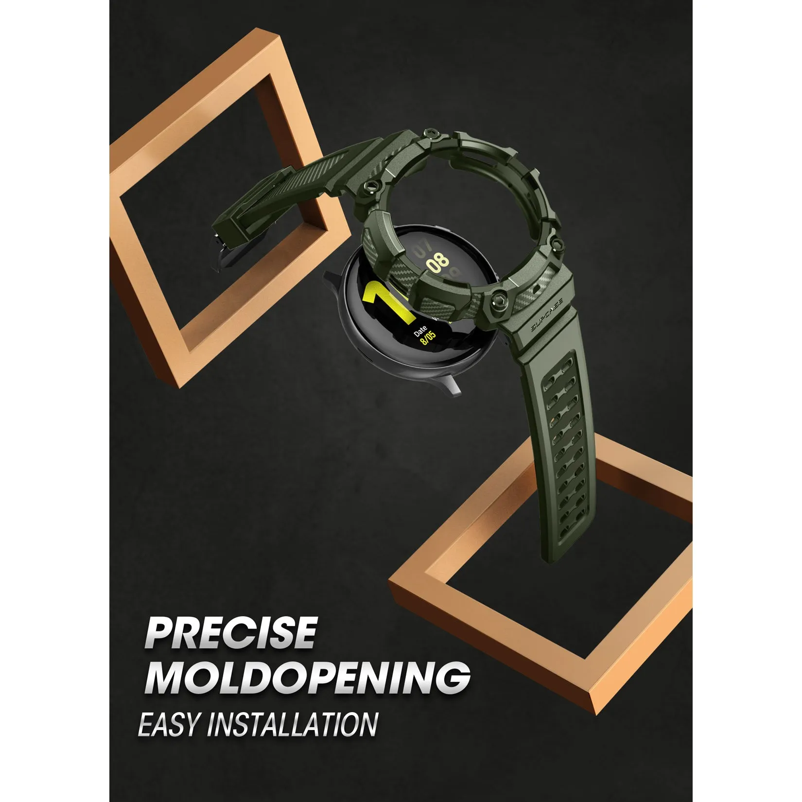 Flash Sale! Galaxy Watch5 44mm Unicorn Beetle PRO Wristband Case-Dark Green  Limited Release!