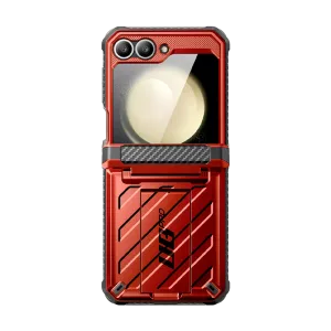 Flash Sale! Galaxy Z Flip6 Unicorn Beetle PRO Rugged Case with Belt Clip-Metallic Red  Limited Release!