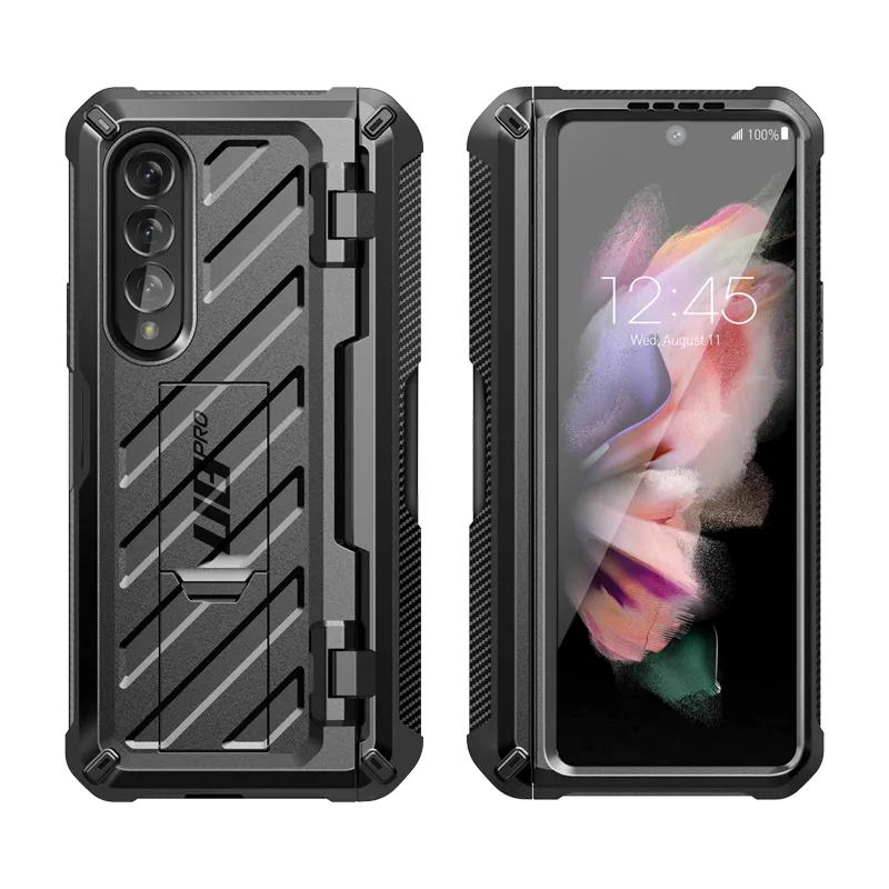 Flash Sale Galaxy Z Fold3 Unicorn Beetle PRO Rugged Case with S-Pen Holder-Black  Going Fast!
