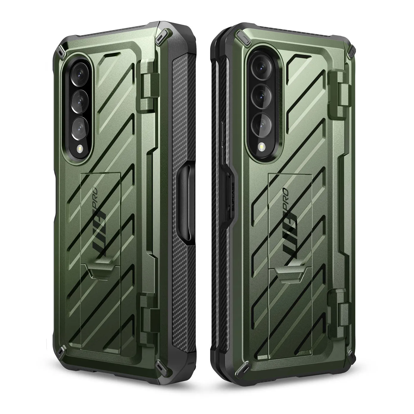Flash Sale Galaxy Z Fold4 Unicorn Beetle PRO Rugged Case with S-Pen Holder-Dark Green  Almost Gone!