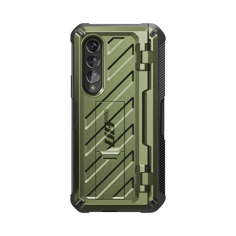 Flash Sale Galaxy Z Fold4 Unicorn Beetle PRO Rugged Case with S-Pen Holder-Dark Green  Almost Gone!