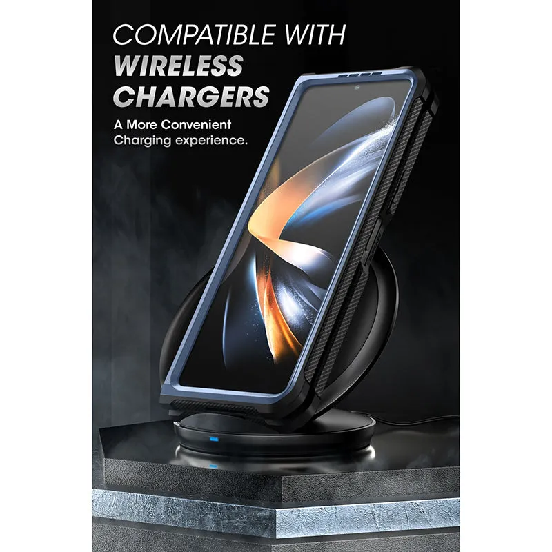 Flash Sale Galaxy Z Fold5 Unicorn Beetle Kickstand Case with Screen Protector-Metallic Blue  Dont Miss Out!