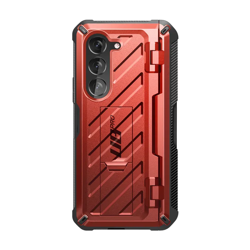 Flash Sale Galaxy Z Fold5 Unicorn Beetle PRO Rugged Case with S-Pen Holder-Metallic Red  Almost Gone!