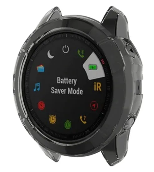 Flash Sale! Garmin Fenix 6s TPU Case (Transparent Black)  Limited Release!