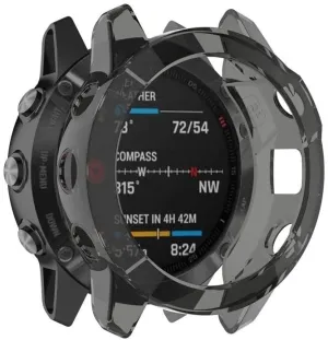 Flash Sale! Garmin Fenix 6x TPU Case (Transparent Black)  Limited Availability!