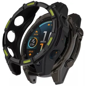Flash Sale Garmin Fenix 8 - 47mm AMOLED Rugged TPU Case (Black/Green)  Limited Availability!