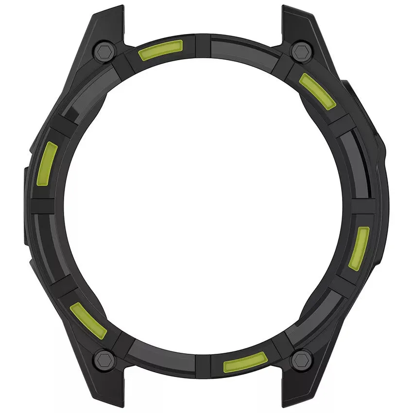 Flash Sale Garmin Fenix 8 - 47mm AMOLED Rugged TPU Case (Black/Green)  Limited Availability!