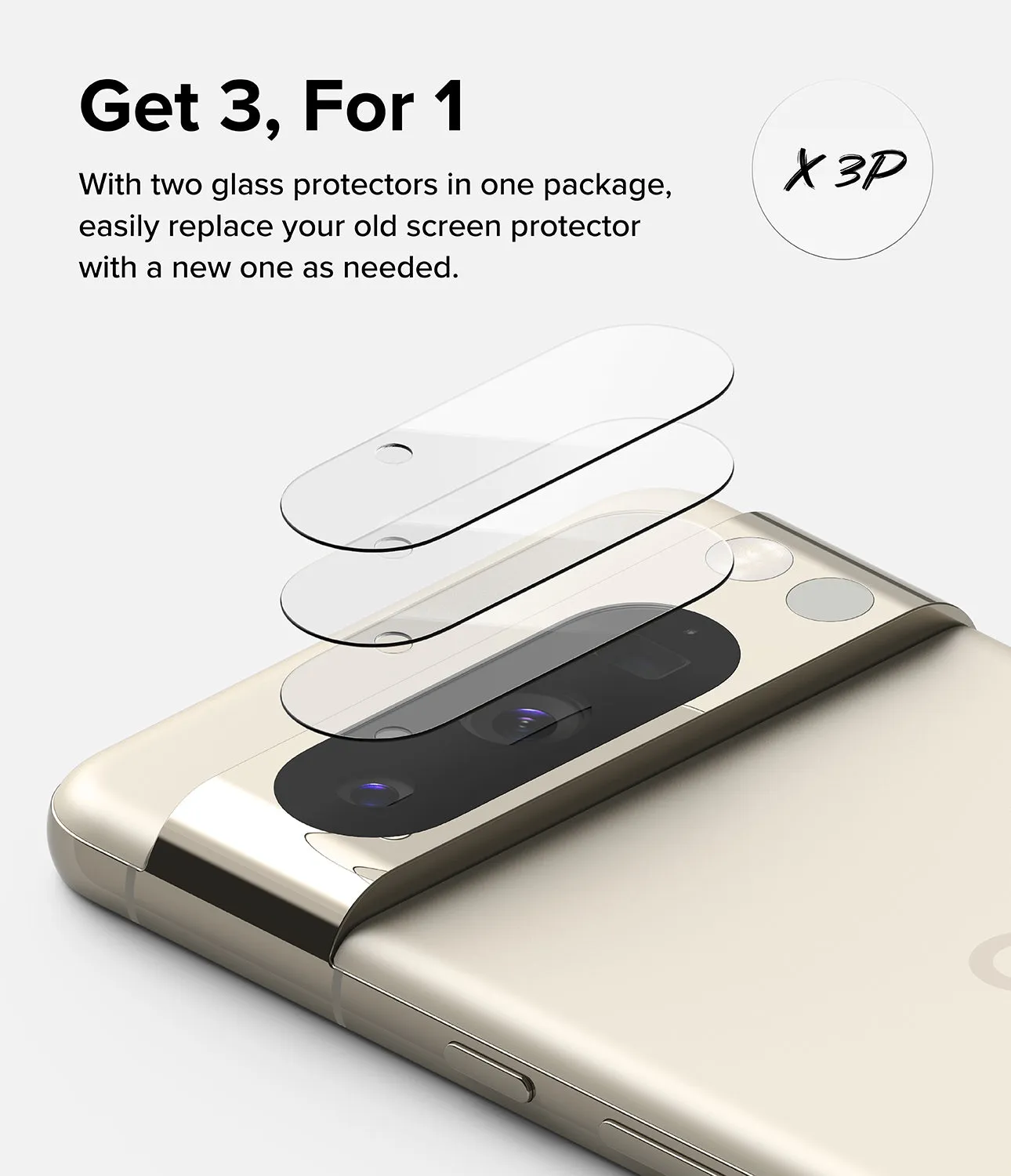 Flash Sale! Google Pixel 8 Pro | Camera Protector Glass [3 Pack]  Limited Availability!