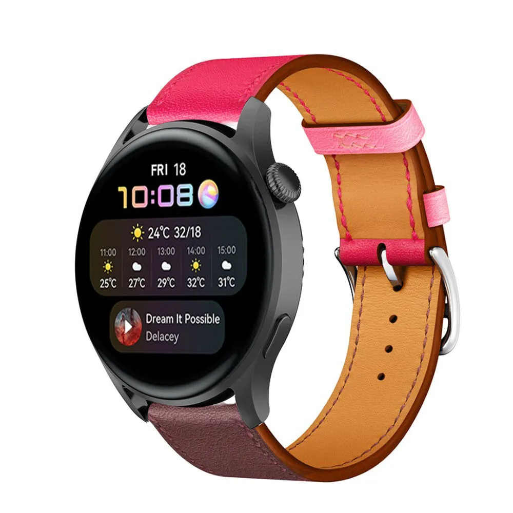 Flash Sale Huawei Watch 3 (Pro) Leather Strap (Pink/Red Brown)  Dont Miss Out!