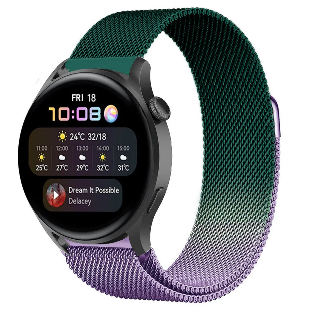 Flash Sale Huawei Watch 3 (Pro) Milanese Strap (Purple/Green)  Limited Release!