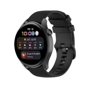 Flash Sale! Huawei Watch 3 (Pro) Premium Silicone Strap (Black)  Going Fast!