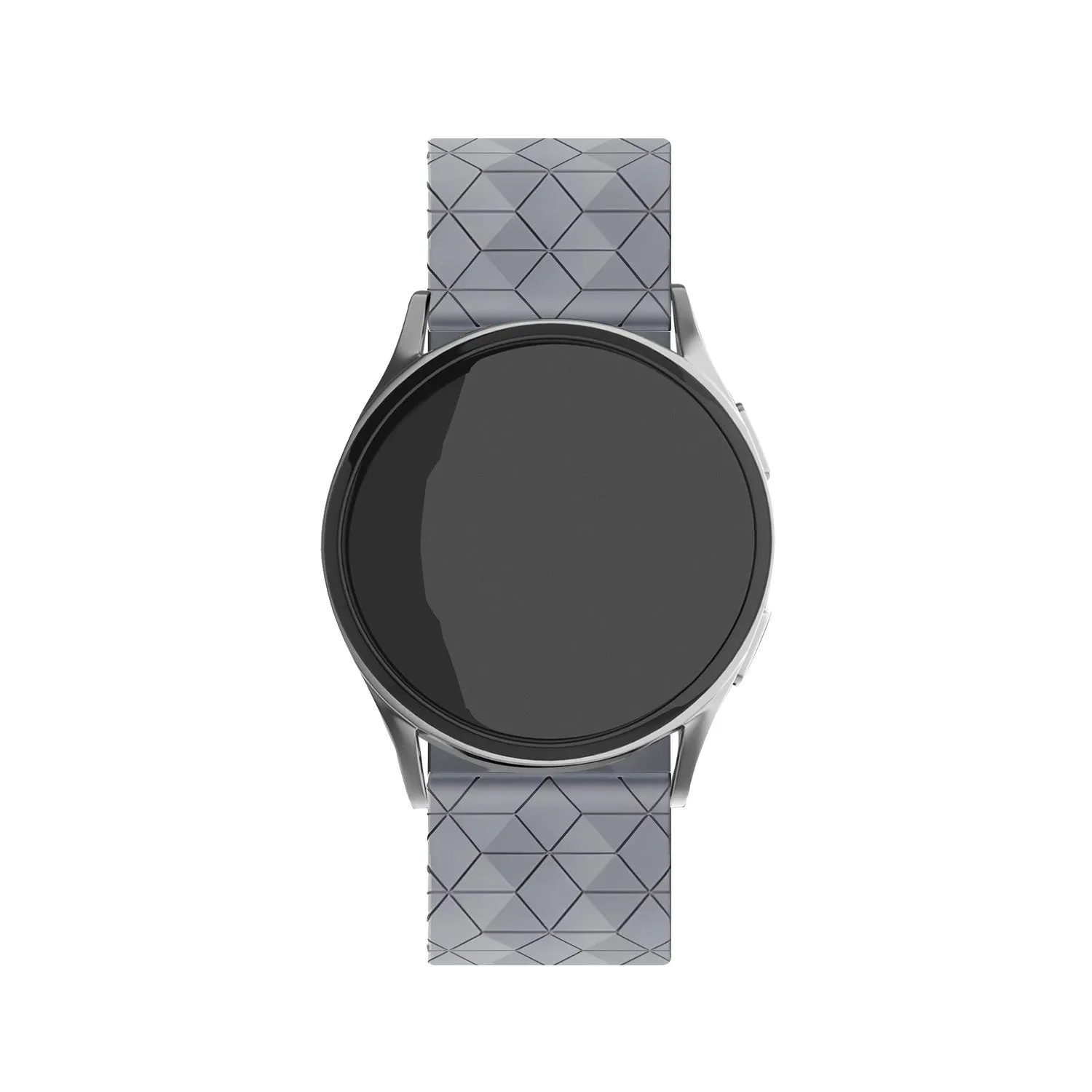 Flash Sale! Huawei Watch 3 (Pro) Silicone Strap Hexagons (Grey)  Stylish & Comfortable