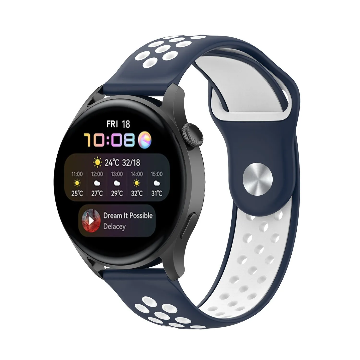 Flash Sale! Huawei Watch 3/3 Pro Sport Strap (Blue/White)  Limited Availability!
