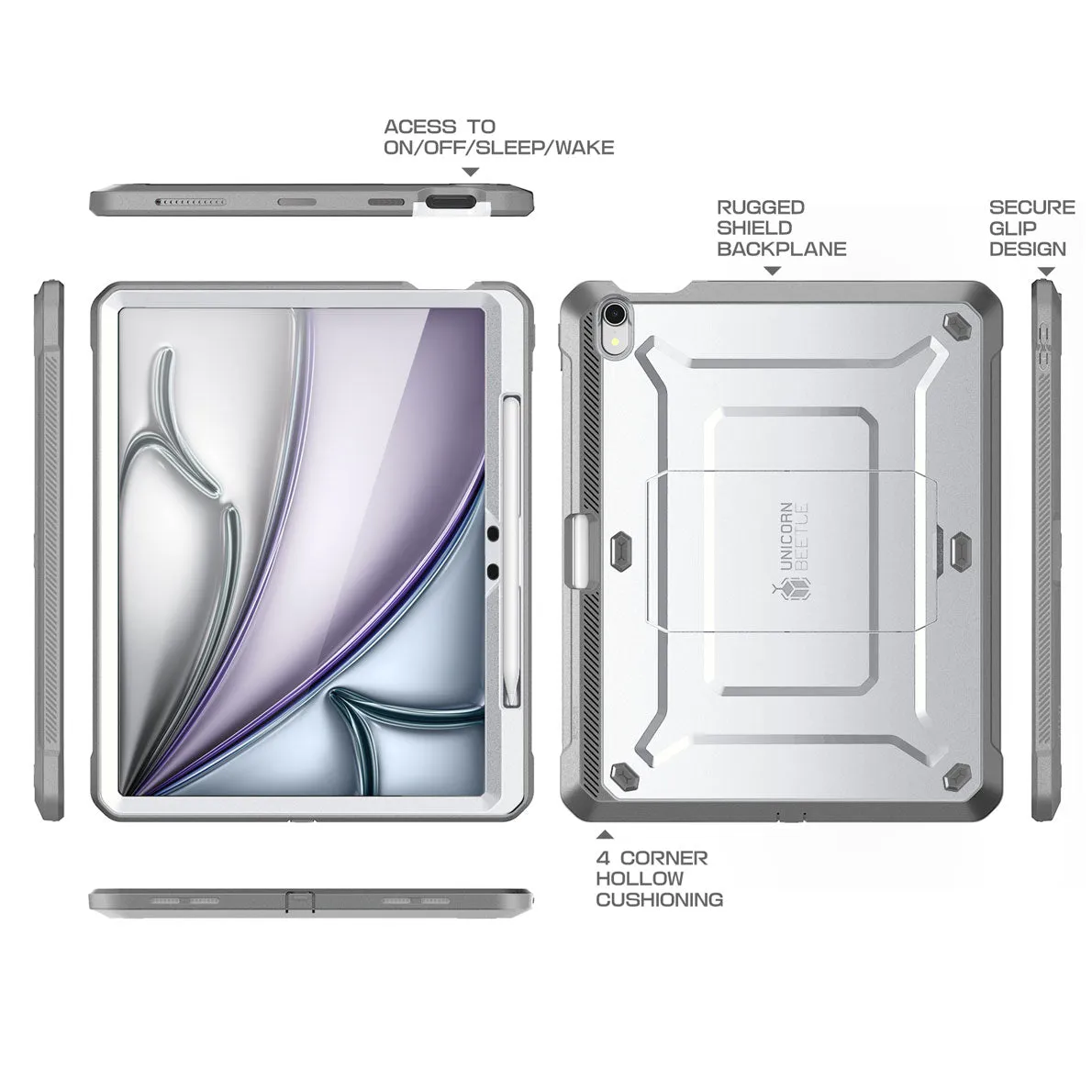 Flash Sale! iPad Pro 11 Inch (2024) Unicorn Beetle Pro Rugged Case-White  Limited Release!