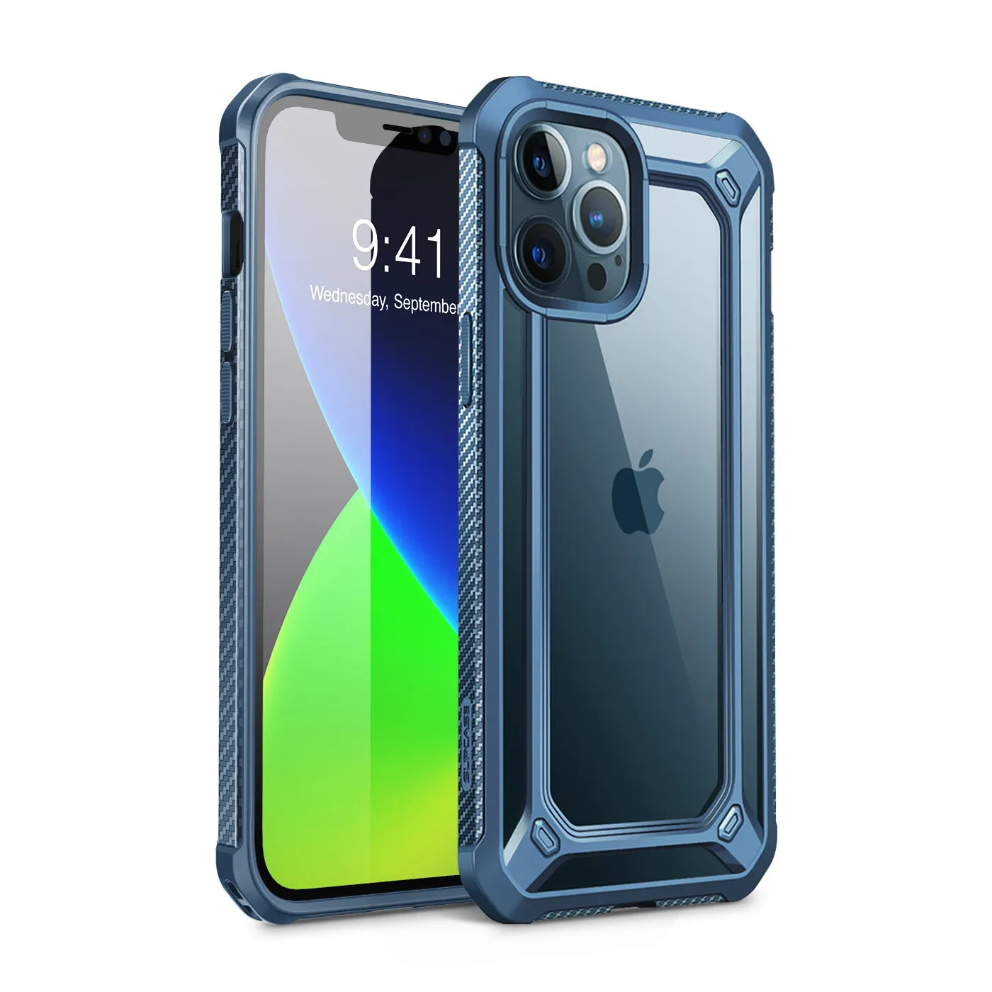 Flash Sale iPhone 12 Pro 6.1 inch Unicorn Beetle Exo Clear Case-Blue  Dont Miss Out!