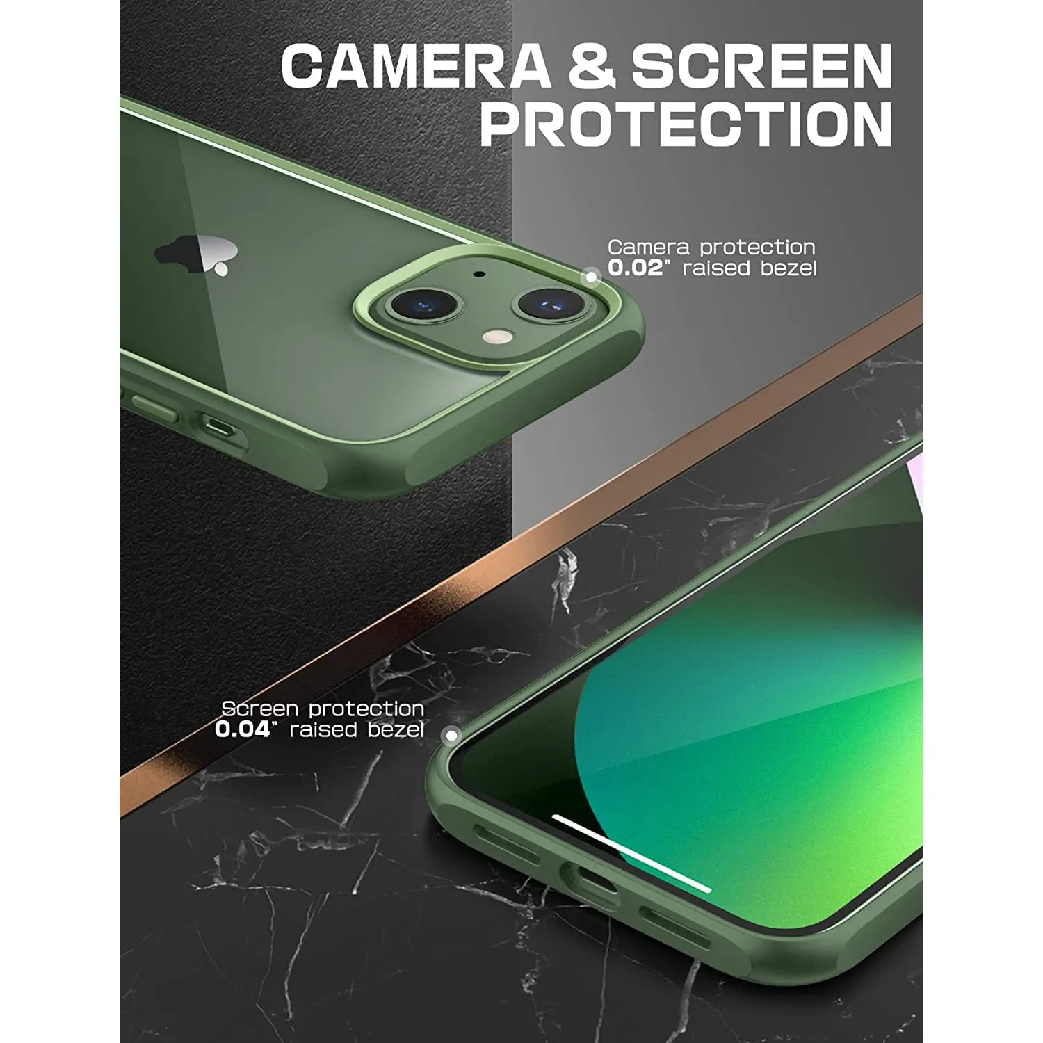 Flash Sale! iPhone 13 6.1 inch Unicorn Beetle Style Slim Clear Case-Green  Almost Gone!