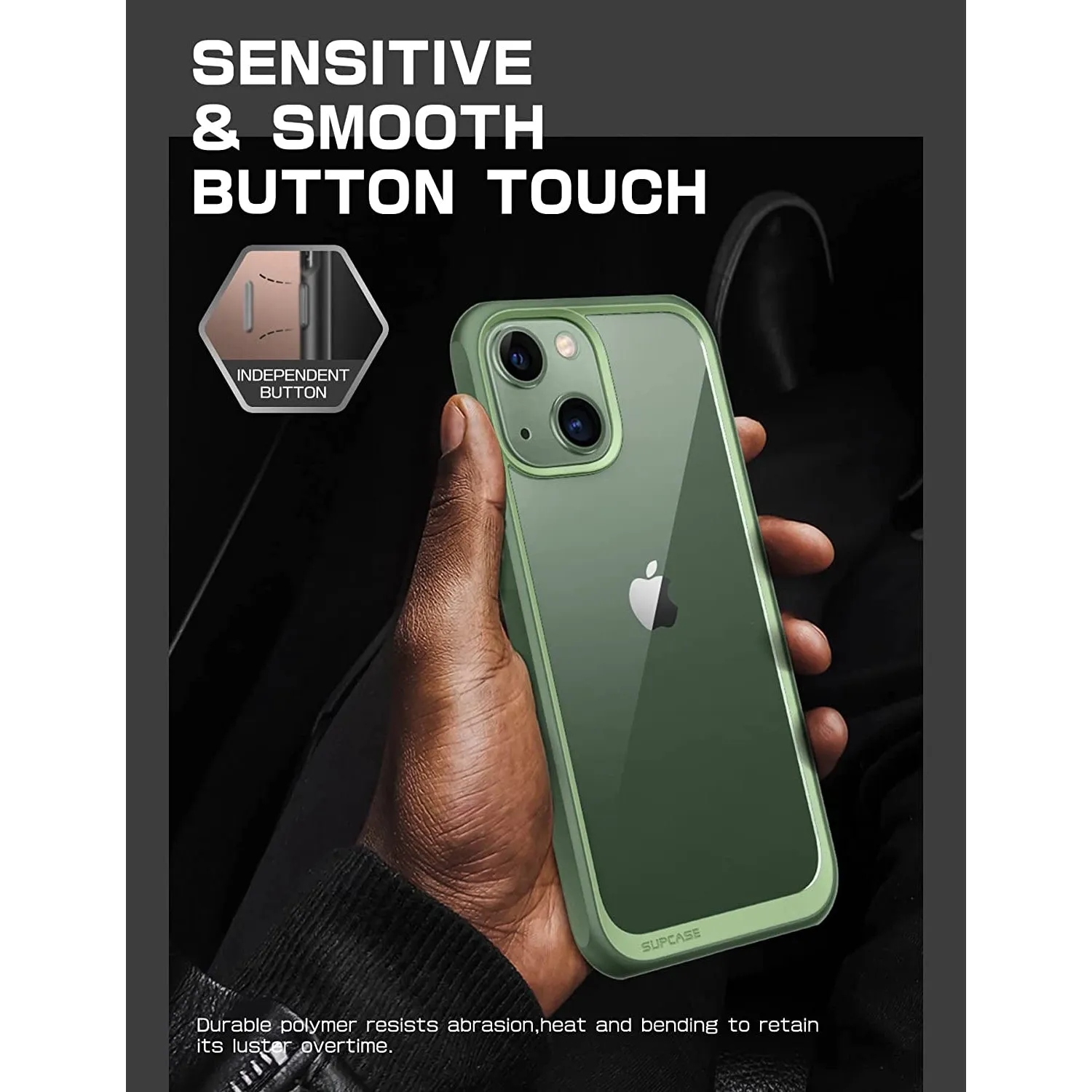 Flash Sale! iPhone 13 6.1 inch Unicorn Beetle Style Slim Clear Case-Green  Almost Gone!