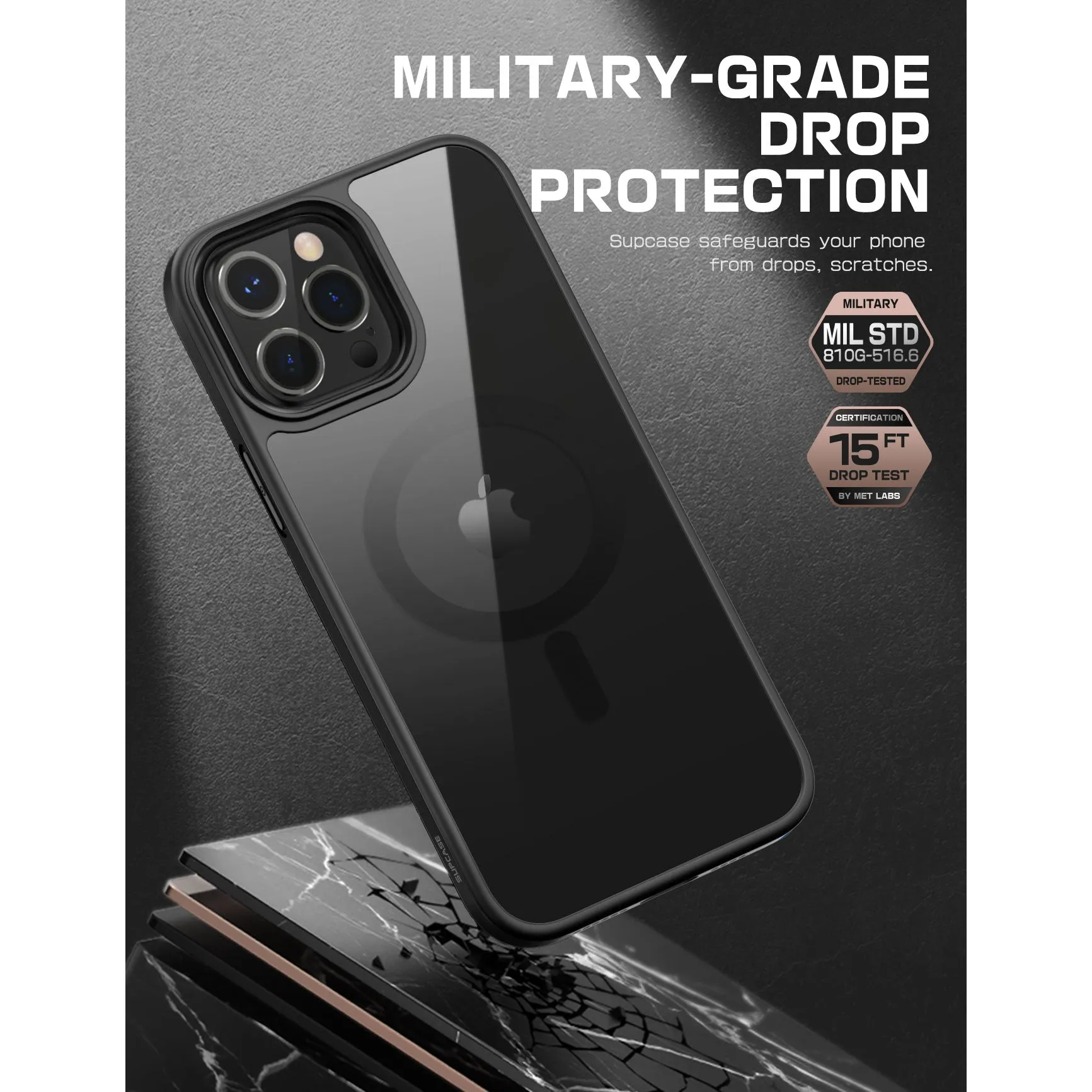 Flash Sale iPhone 13 Pro Max 6.7 inch Unicorn Beetle MAG Slim Clear MagSafe Case-Smoke  Last Few Pieces!