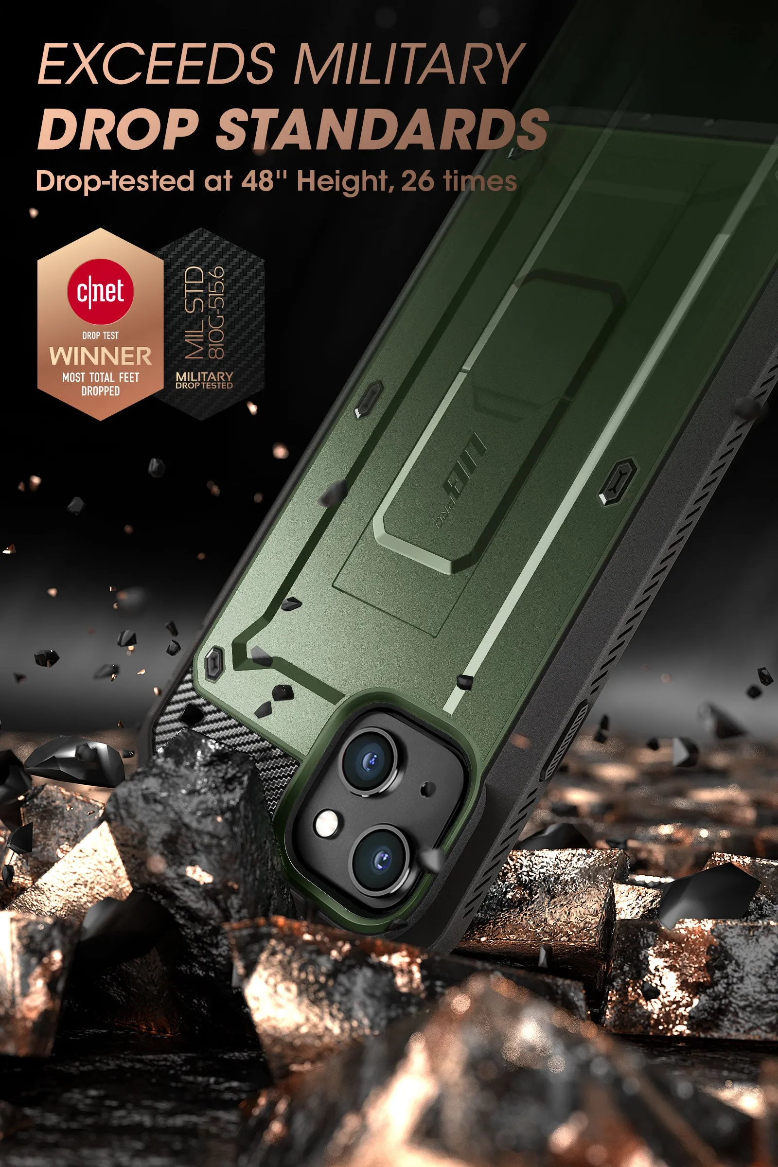 Flash Sale! iPhone 14 Plus 6.7 inch Unicorn Beetle PRO Rugged Case-Dark Green  Last Few Pieces!