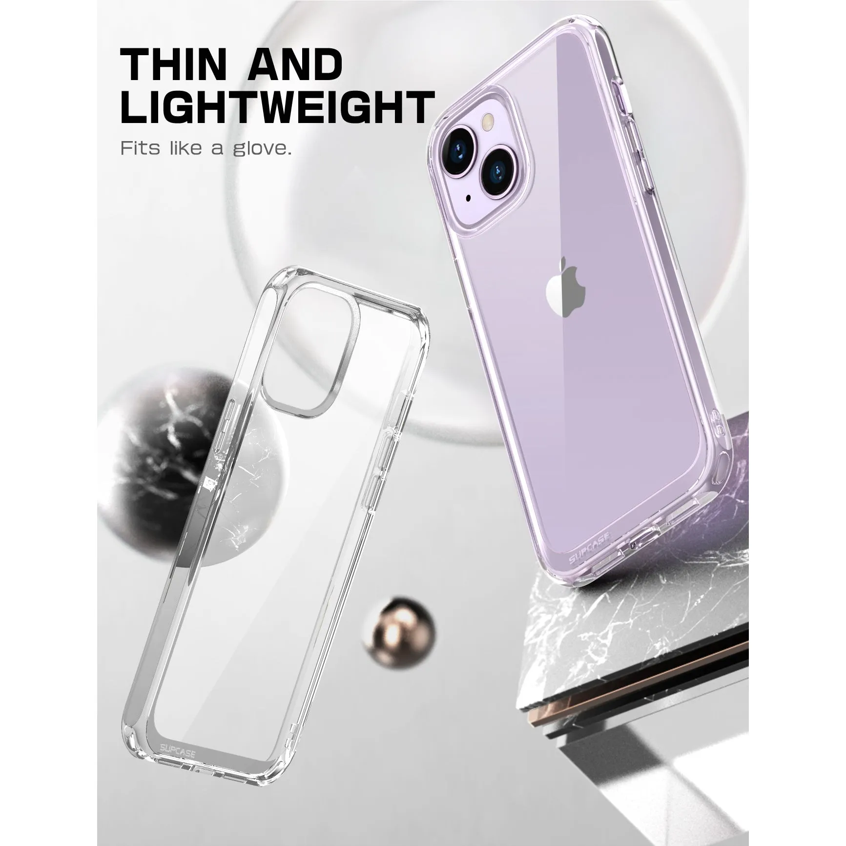 Flash Sale! iPhone 14 Plus 6.7 inch Unicorn Beetle Style Slim Clear Case-Deep Purple  Almost Gone!
