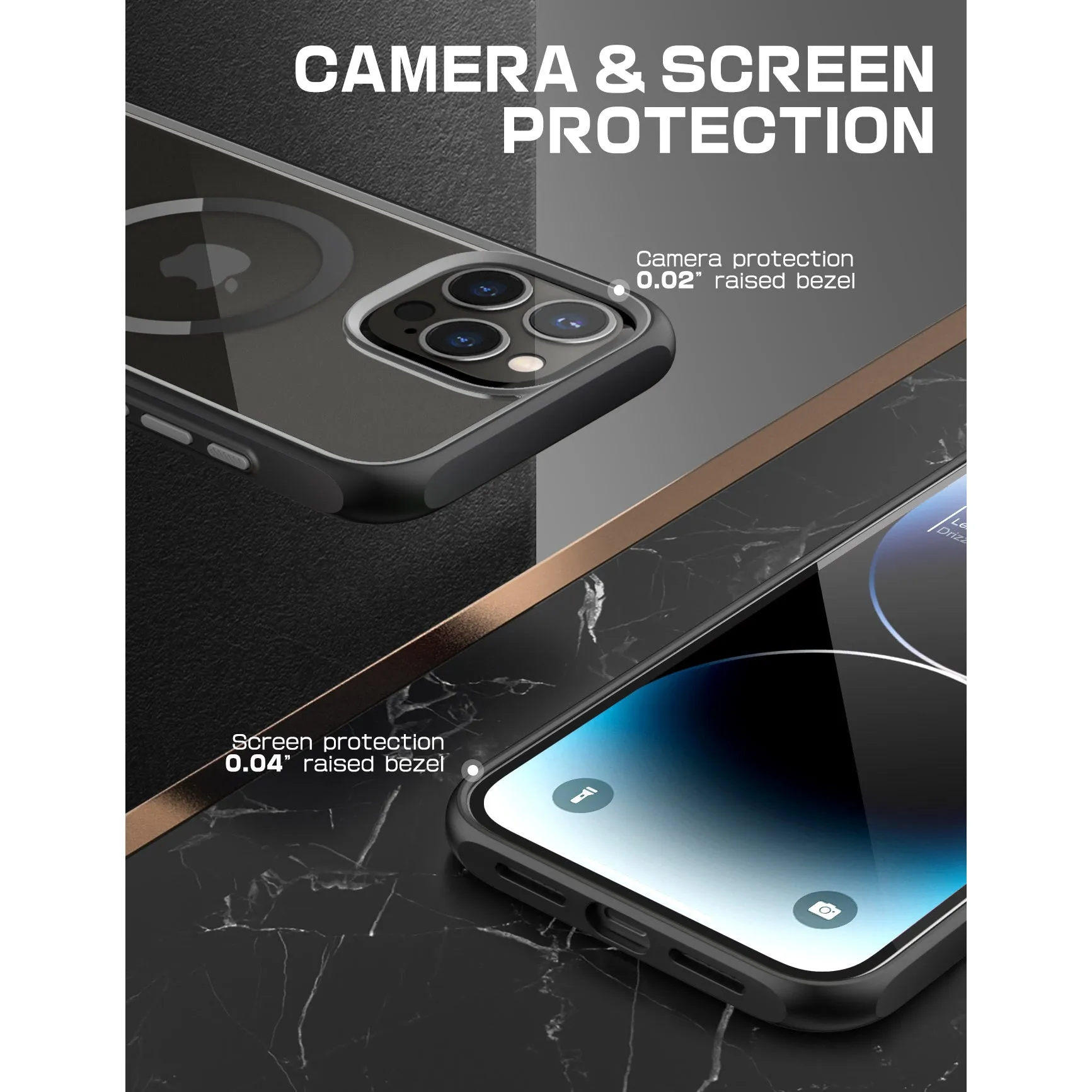 Flash Sale iPhone 15 Pro Max 6.7 inch Unicorn Beetle MAG Slim Clear MagSafe Case-Black  Limited Release!