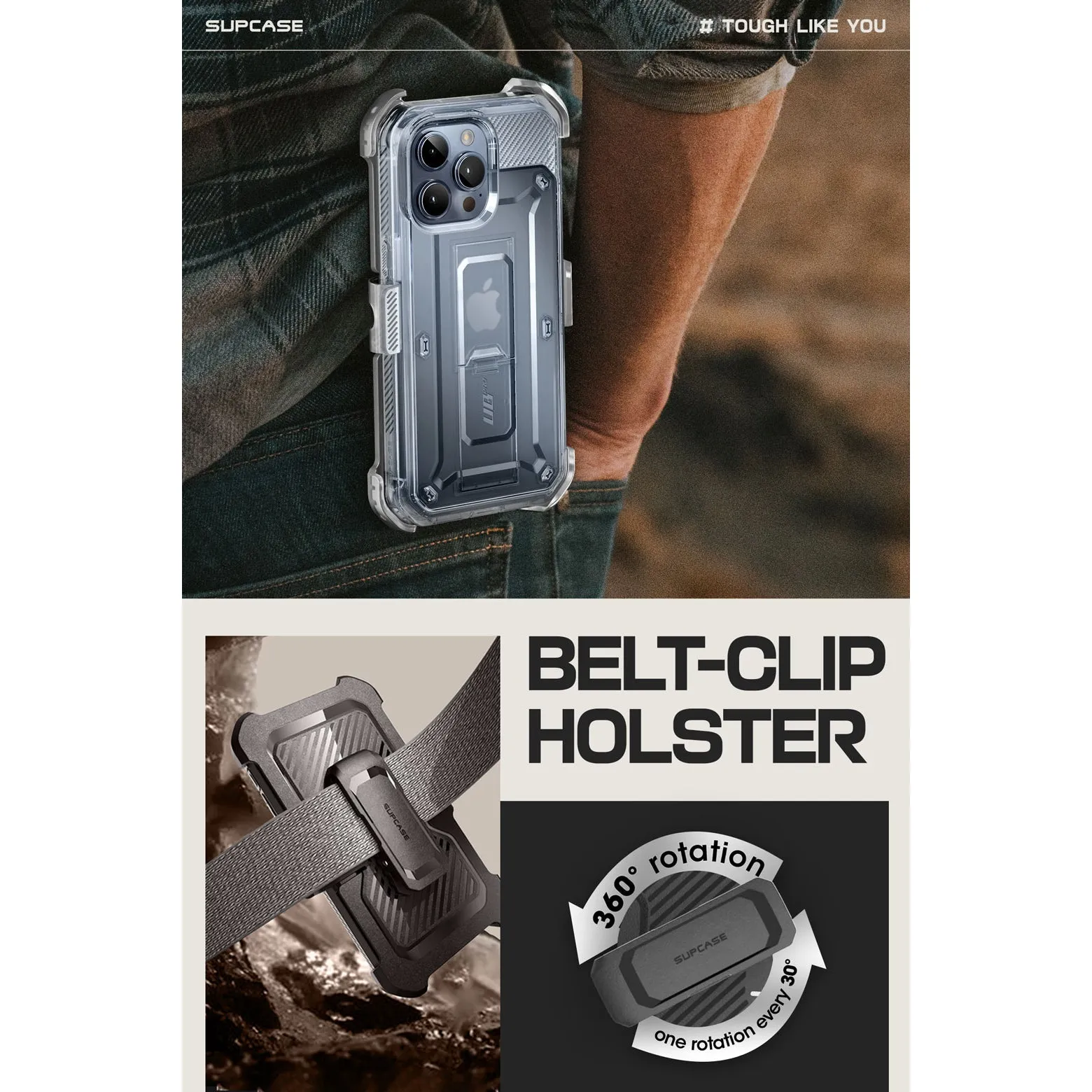 Flash Sale iPhone 15 Pro Max 6.7 inch Unicorn Beetle PRO Rugged Case-Clear  Limited Stock!