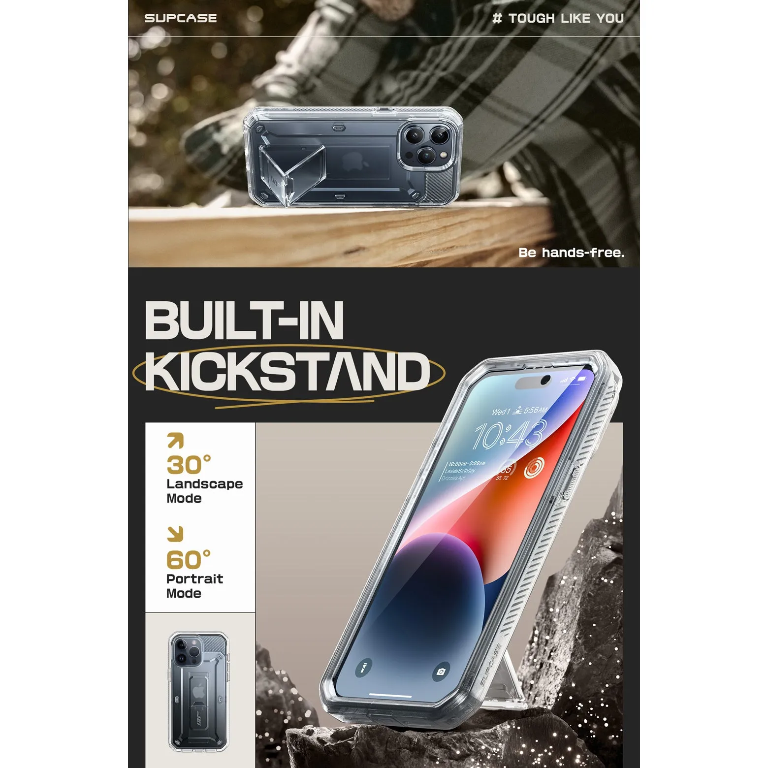 Flash Sale iPhone 15 Pro Max 6.7 inch Unicorn Beetle PRO Rugged Case-Clear  Limited Stock!