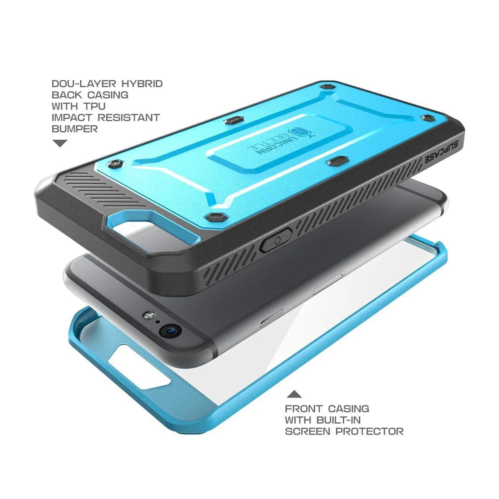 Flash Sale! iPhone 6 / 6S Unicorn Beetle Pro Full Body Rugged Holster Case with Screen Protector-Blue  Stylish & Comfortable
