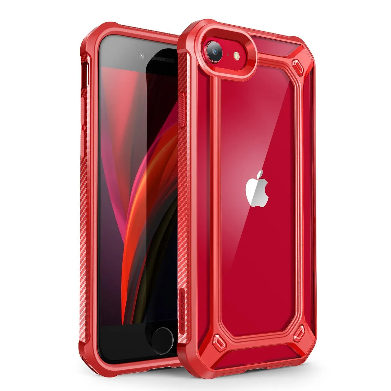 Flash Sale iPhone 7 / 8 Unicorn Beetle Exo Clear Case-Red  Going Fast!