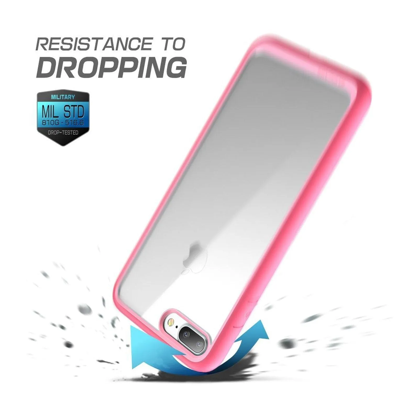 Flash Sale iPhone 8 Plus Unicorn Beetle Style Slim Clear Case-Pink  Dont Miss Out!