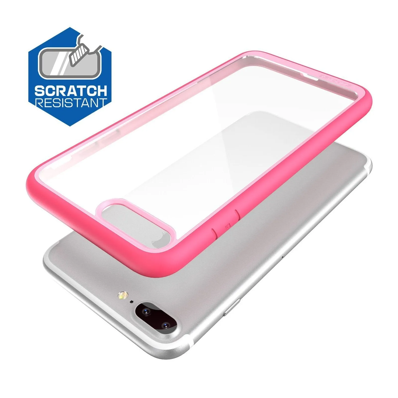 Flash Sale iPhone 8 Plus Unicorn Beetle Style Slim Clear Case-Pink  Dont Miss Out!