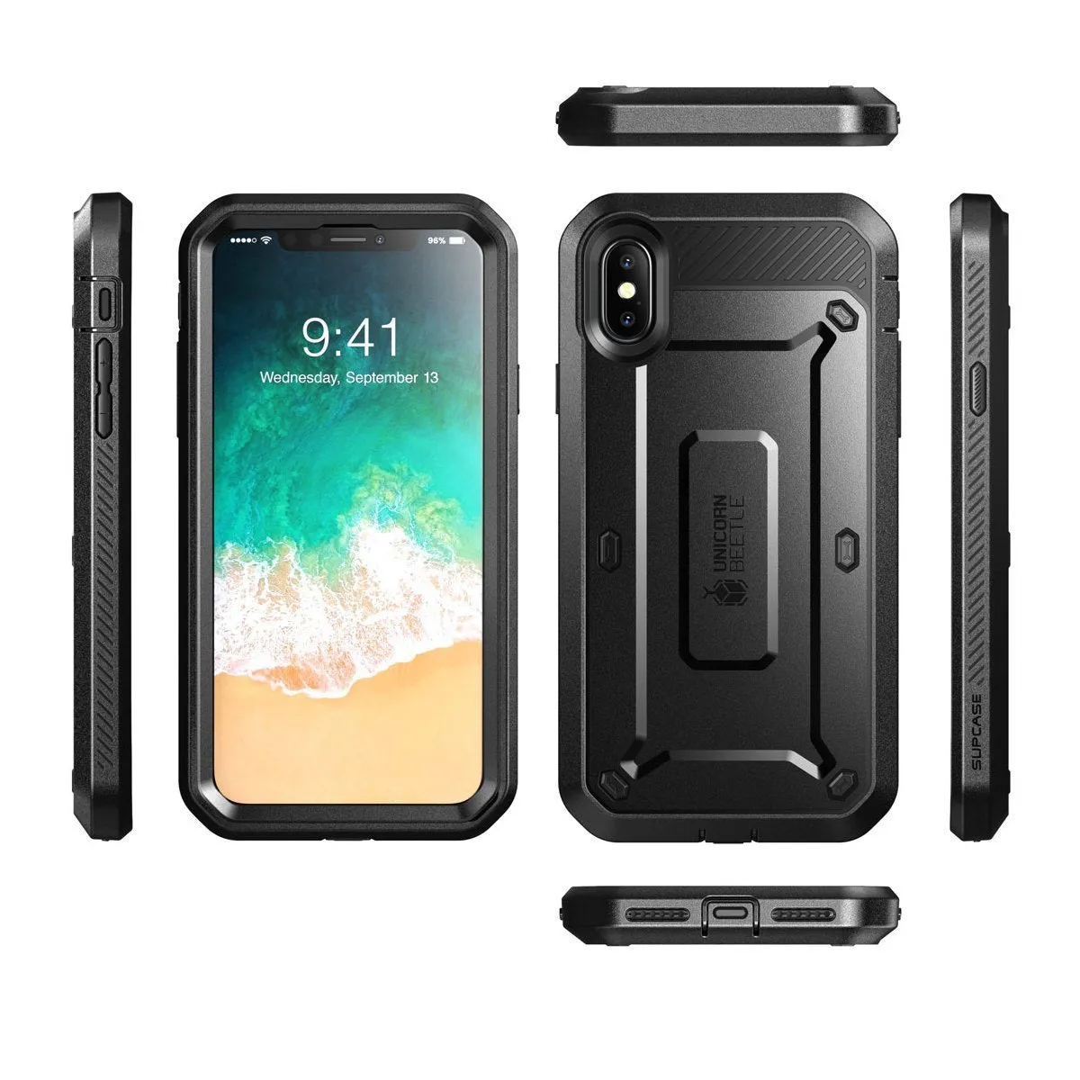Flash Sale! iPhone X / XS Unicorn Beetle Pro Rugged Holster Case-Black  Today Only!